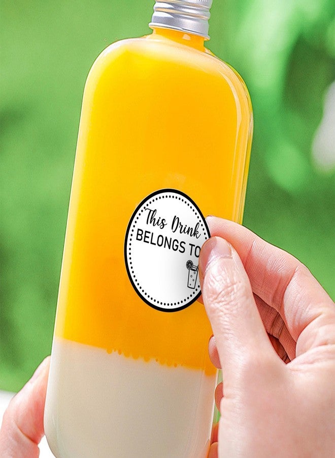 VELATYVIO 1200 PCS This Drink Belongs to Stickers Self-Adhesive Cup Marker for Wedding Party Bridal Shower Birthday Supplies White1.5 Inch - Image 5